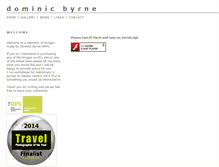 Tablet Screenshot of dominicbyrne.com